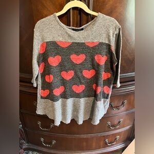 Acting Pro Heart Sweater Top